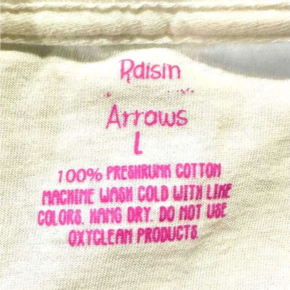 EUC Trailer Park Pretty White Slightly Cropped Tee Sz L - Picture 12 of 16